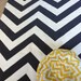 Chevron Rug, 5x7 Charcoal Gray