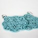 Turquoise Wooden Lace Dangles