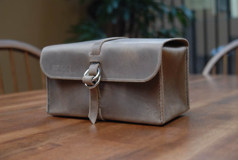 Horween Chromexcel leather Dopp kit