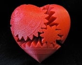 Anniversary Gift Love 3D Printed Rotating Heart Gear
