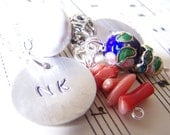 Initial Necklace, hand stamped necklace, handstamped necklace, custom necklace, personalized necklace, hand stamped initials
