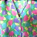 70s or 80s Pastel Shirt, Blouse, Top - xs, small, medium, large