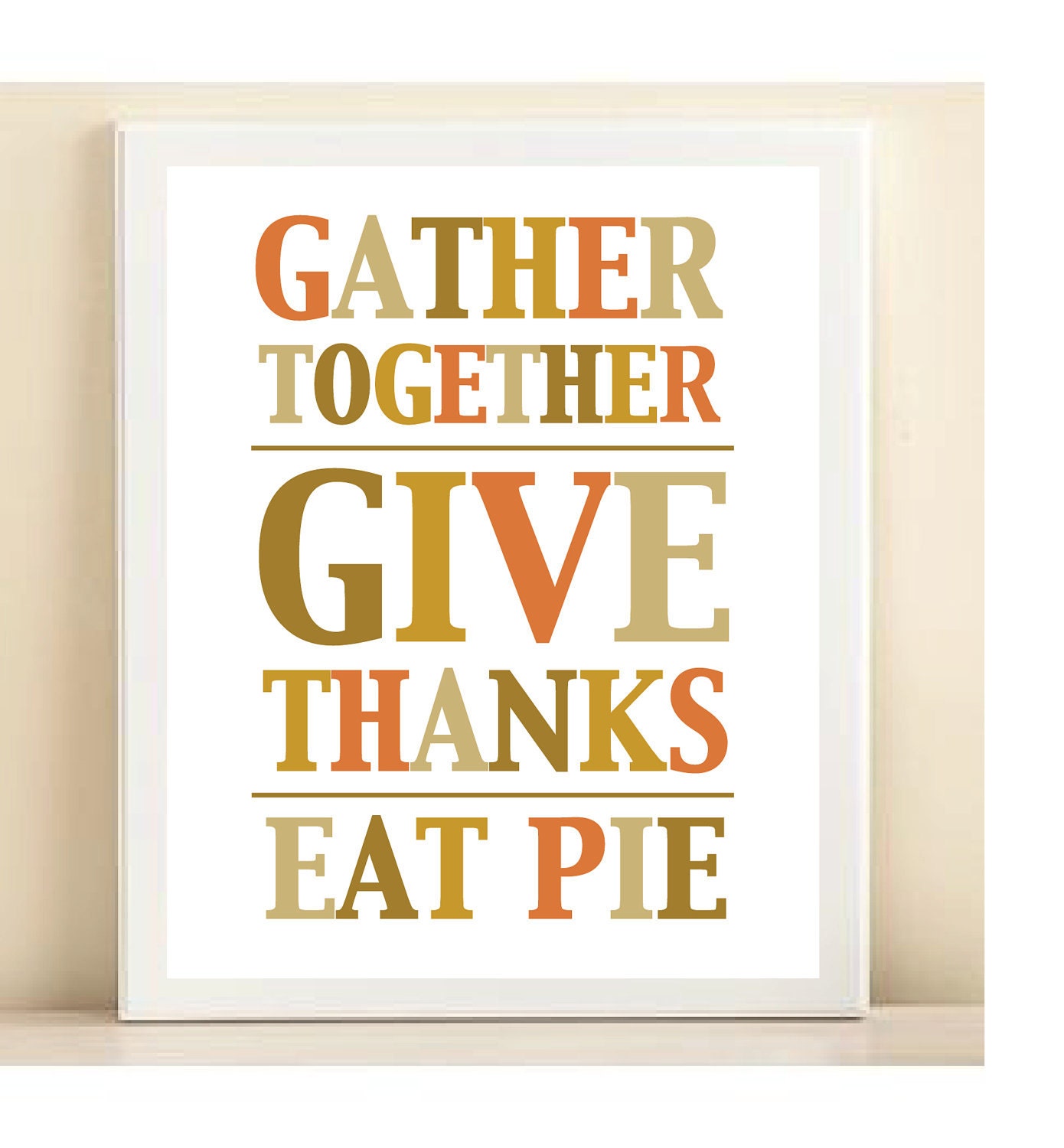 Thanksgiving print poster