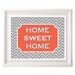 Chevron "Home Sweet Home" print poster