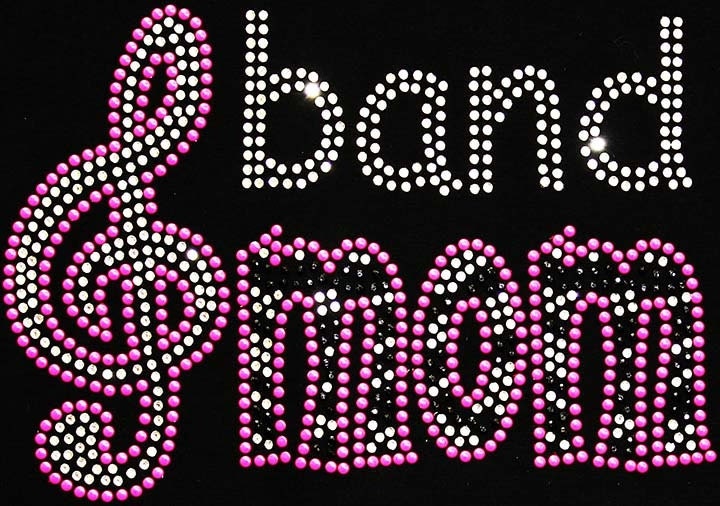 Rhinestone Iron On Band Mom Rhinestone Transfer DIY N18