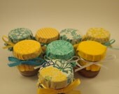 50 Party Favor Jars - Handmade Custom Wedding Favors with Personalized Labels