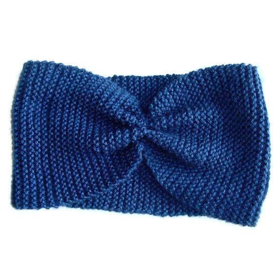 Pin-up bikini bow top - Sexy knit yoga top - Navy blue retro pin-up top