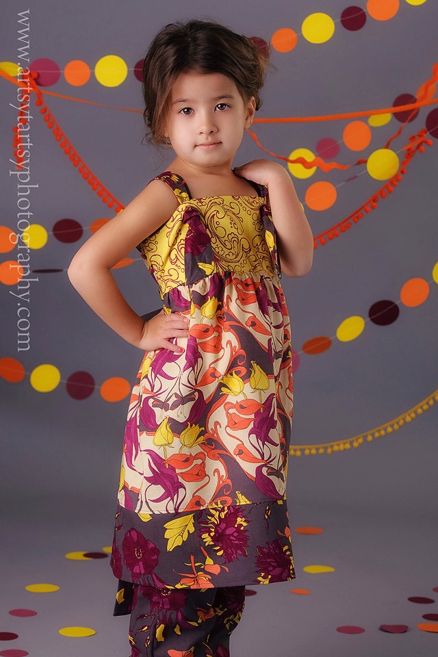Apron Knot Dress PDF Pattern Tutorial eBook sizes 3m, 6m, 12m, 18m, 2t, 3t, 4t, 5t, 6, 7, 8