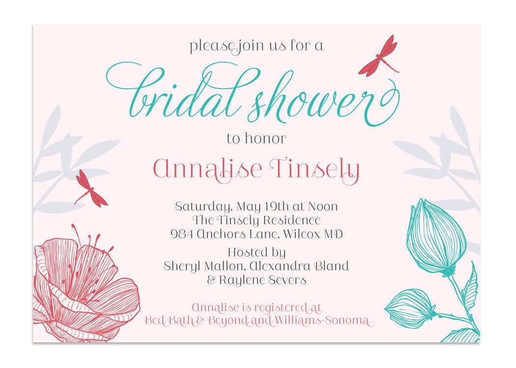 Dragonfly Invitations