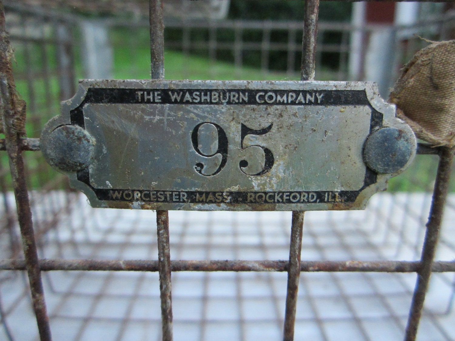 Antique Wire Industrial Machine Age Wire Baskets Vintage Gym Baskets Washburn Choice of 3