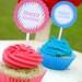 Rainbow Birthday Party - Cupcake Toppers - DIY Printable 2" Party Dots - Instant Download - Print your own.
