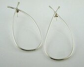 Big hoop Earrings -  Contemporary Design Jewelry - Sterling Silver - serpilguneysudesigns