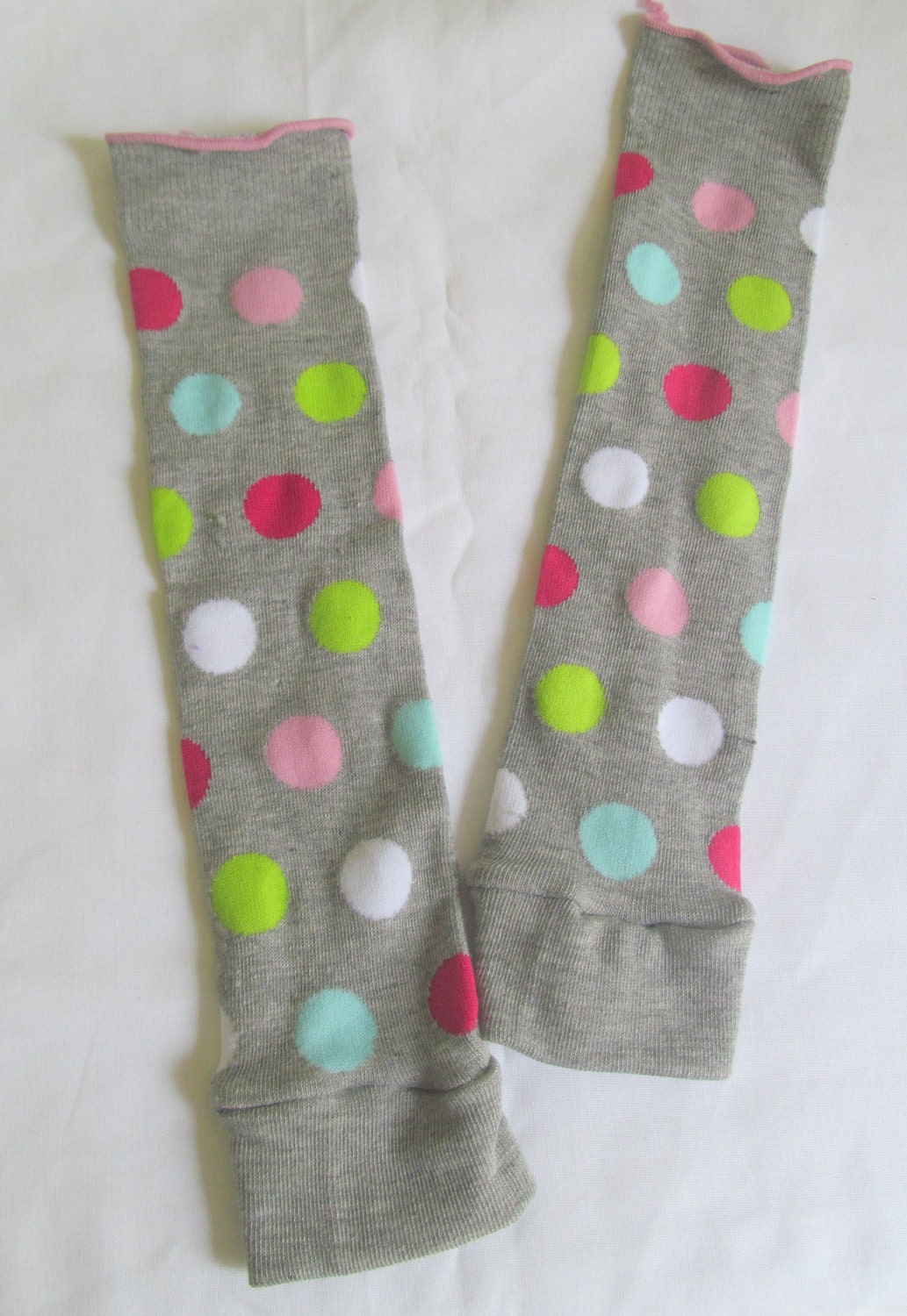Colorful Polka Dot Leg Warmers