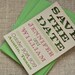 Die Cut Save the Date Card Modern Design