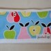 ON SALE- Set of 3 Oversized Burp Cloths in Blue Pear and Brown Dot- Gender Neutral