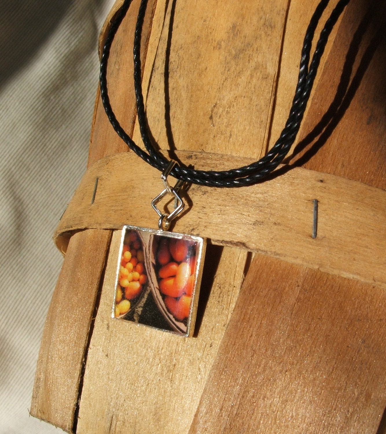 Tomato Photo Necklace - Garden Gems