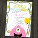 Monster Birthday Party Invitation