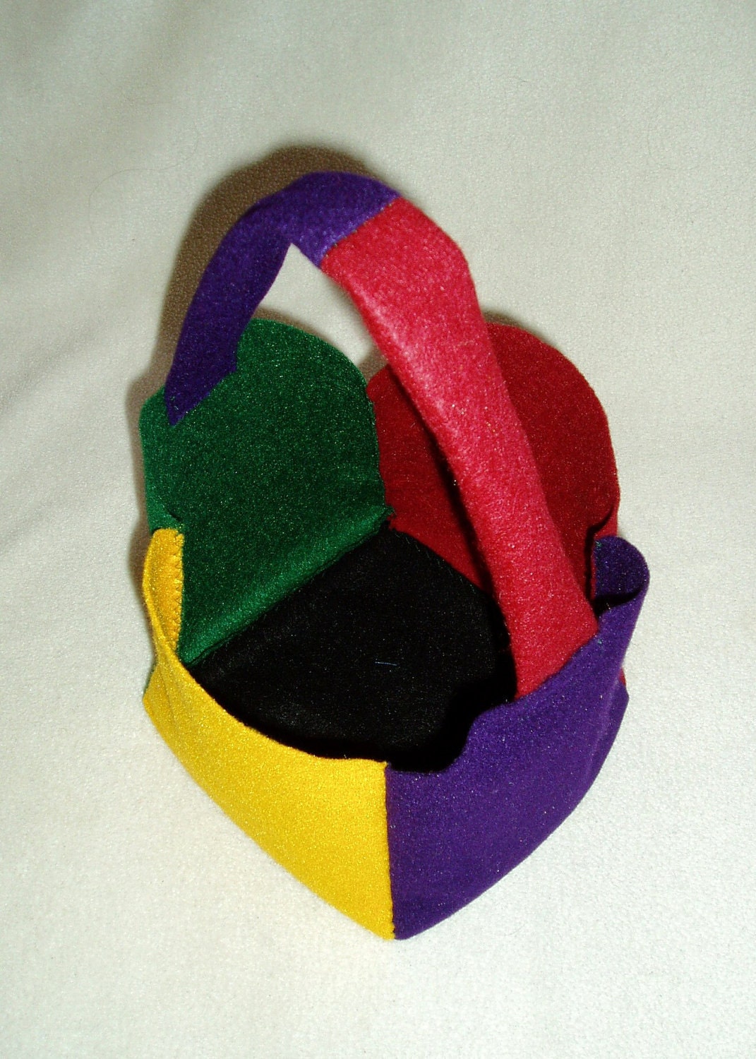 Gift Basket - Felt Mardi Gras Bag