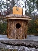 Natural  Cedar Bark Bird House