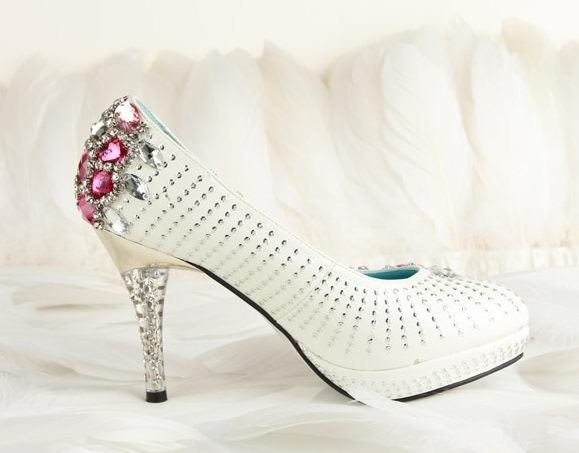 Hand sew princess crystal shoes party shoes, Christamas shoes