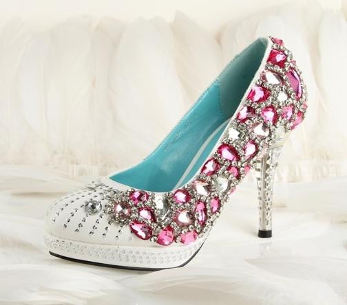 Hand sew princess crystal shoes party shoes, Christamas shoes