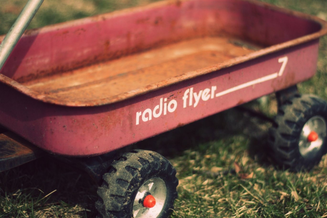 Radio Flyer Little Red Wagon 8x12 Fine Art Photography Country Shabby Chic Vintage Modern Boy Nursery Baby Home Decor Wall Art