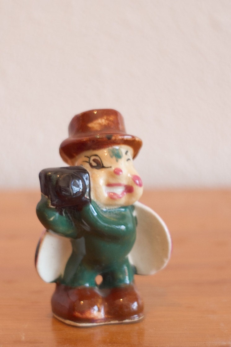 Lady Bug in a Hat Figure Occupied Japan