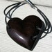Wooden Heart Bracelet - African Wenge Hardwood
