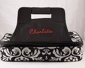 Personalized Casserole Carrier Double Insulated Damask  Embroidered
