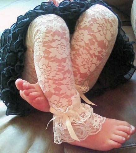 Ivory Lace leggings