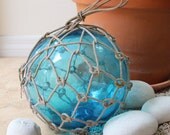 Beach Decor Sky Blue Big Onion Fishing Float by SEASTYLE