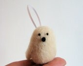 White Dove Christmas Ornament - Needle Felted Bird