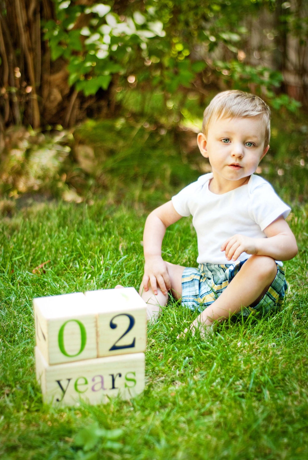 Cute and Colorful Baby Age Blocks - Fun Photo Prop and Unique Baby Gift