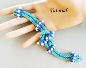 PDF for  beading pattern tutorial - beadweaving beaded seed bead jewelry - Sweet Embrace beadwoven bracelet