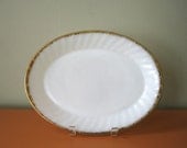 Vintage Fire King Milk Glass Serving Platters/Steak Plates
