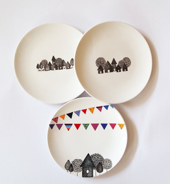 Save 20% - Composition of 3 wall plates - small size