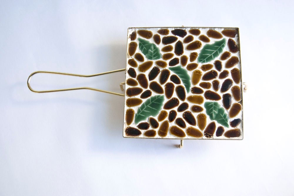 Mosaic Tile Trivet Mid Century Kitchen