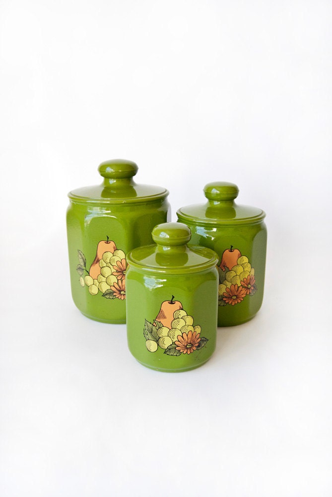 Aluminum Canister Set by Kromex Kitchen Decor
