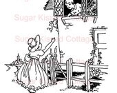 Digital Stamp - Window Talking