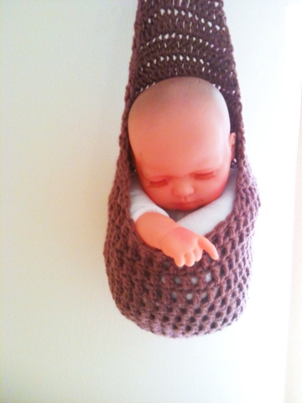 Kanga Pouch - 0009 - PDF Pattern for Crochet Newborn Hanging Pouch - Photography Prop  - Fits babies up to 2 months