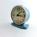 RESERVED FOR FENI Vintage blue alarm clock from Russia