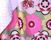 READY2SHIP XL Designer Minky Baby Blanket Kleo By Alexander Henry
