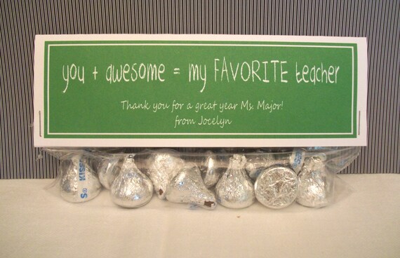 TEACHER Gift - Chalkboard - Printable Treat Bag Toppers - Favor Bag Toppers Il_570xn