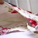 Summer Bag, Shoulder Bag, Hobo tote bag - Red and Pink Rose,