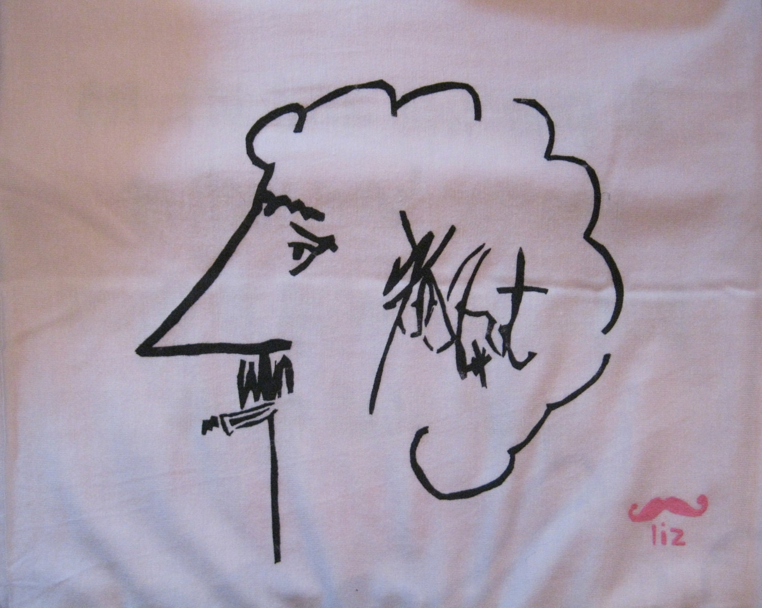 Hand Painted Scarf - Kurt Vonnegut