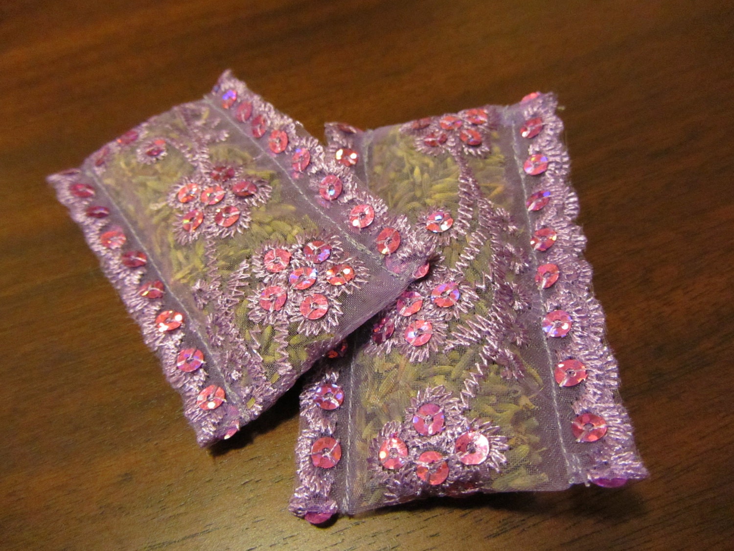 Sequined Lavendar Sachets (set of 2) - Upcyclegreenerie
