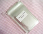 100  2 3/4 x 3 3/4 Clear Resealable Cello Bags Poly Bags 7cm x 9.5cm