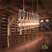 Wine // Beer Bottles Suspension Lamp. Pendant Light.