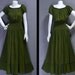 Size XS to 7X Handmade Olive Green Dress Hippie Bohemian Olive Green Dress Cotton Baby Doll Maxi Long Dress - BH039