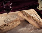 Bread and Wine, 28"x16" Fine Art Canvas Print